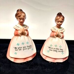 Vintage* 50s Enesco Praying Girls